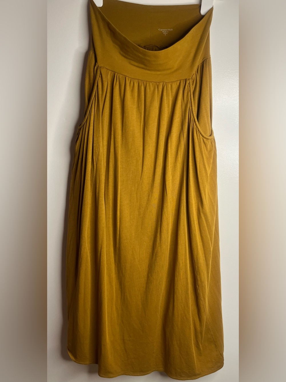 Garnet Hill Favorite Maxi Knit Skirt/Pocket Dress